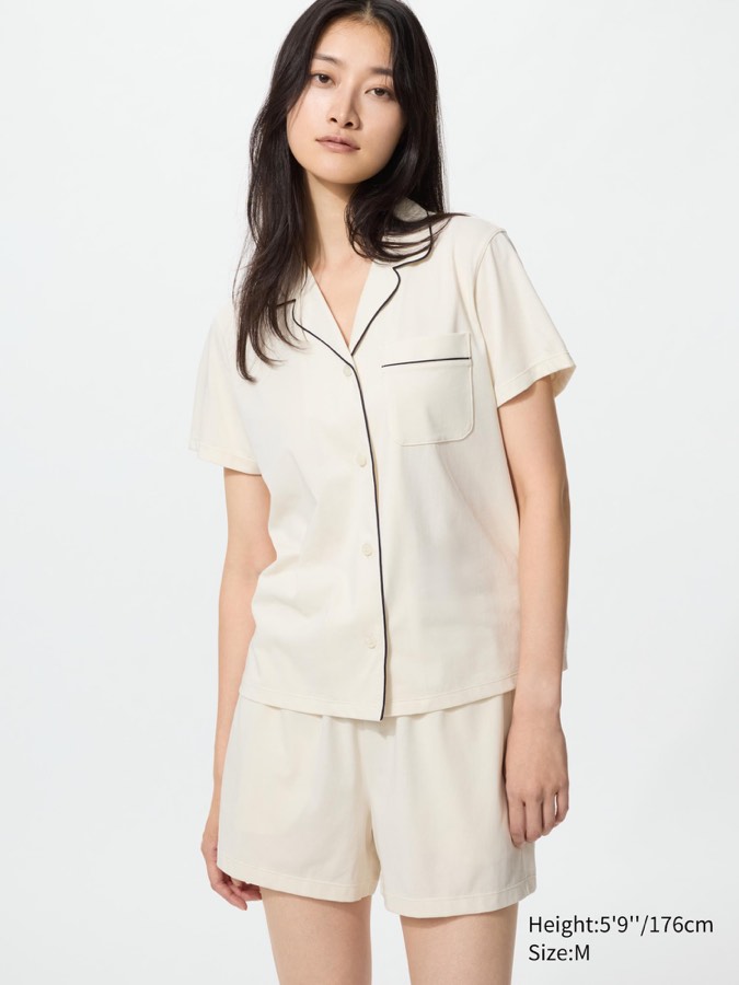 Airism Cotton Pajamas Short Sleeve