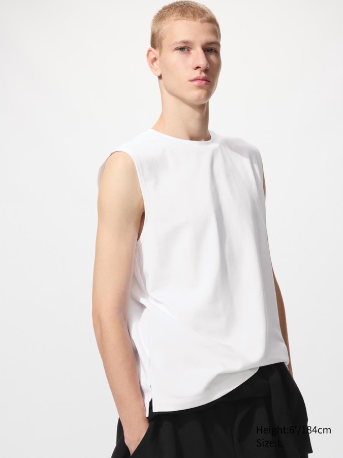 Airism Cotton Sleeveless T-shirt