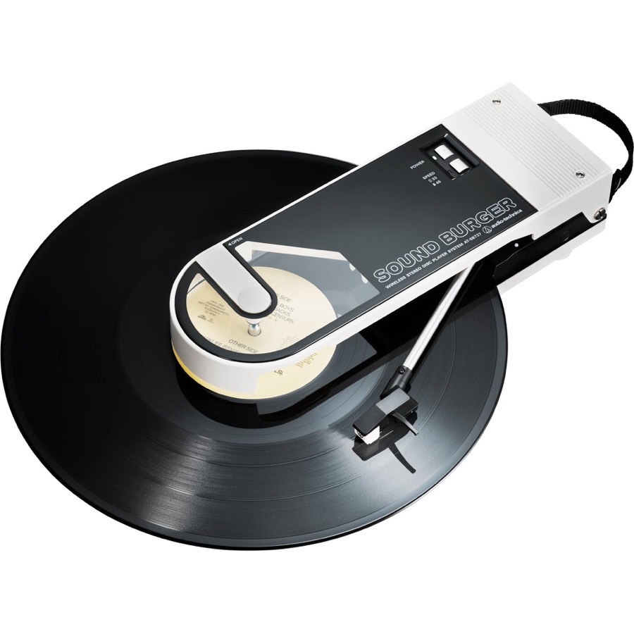 Audio-technica at-sb727 Sound Burger Portable Bluetooth Turntable White