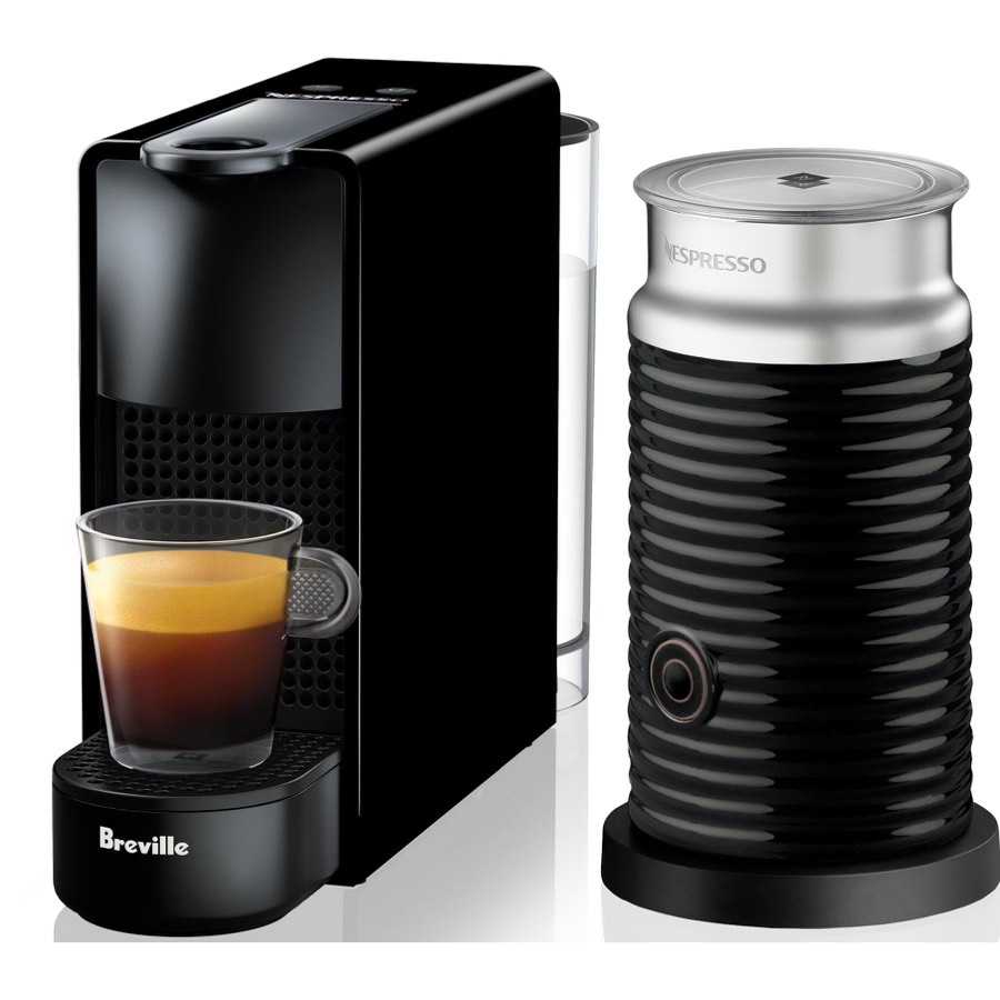 Breville Nespresso Essenza Mini Coffee Machine Bundle Black