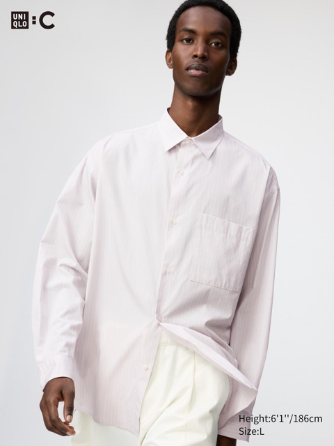 Broadcloth Oversized Shirt Long Sleeve