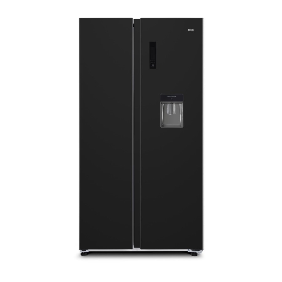 Chiq css556nbd4e 559l Side by Fridge Black