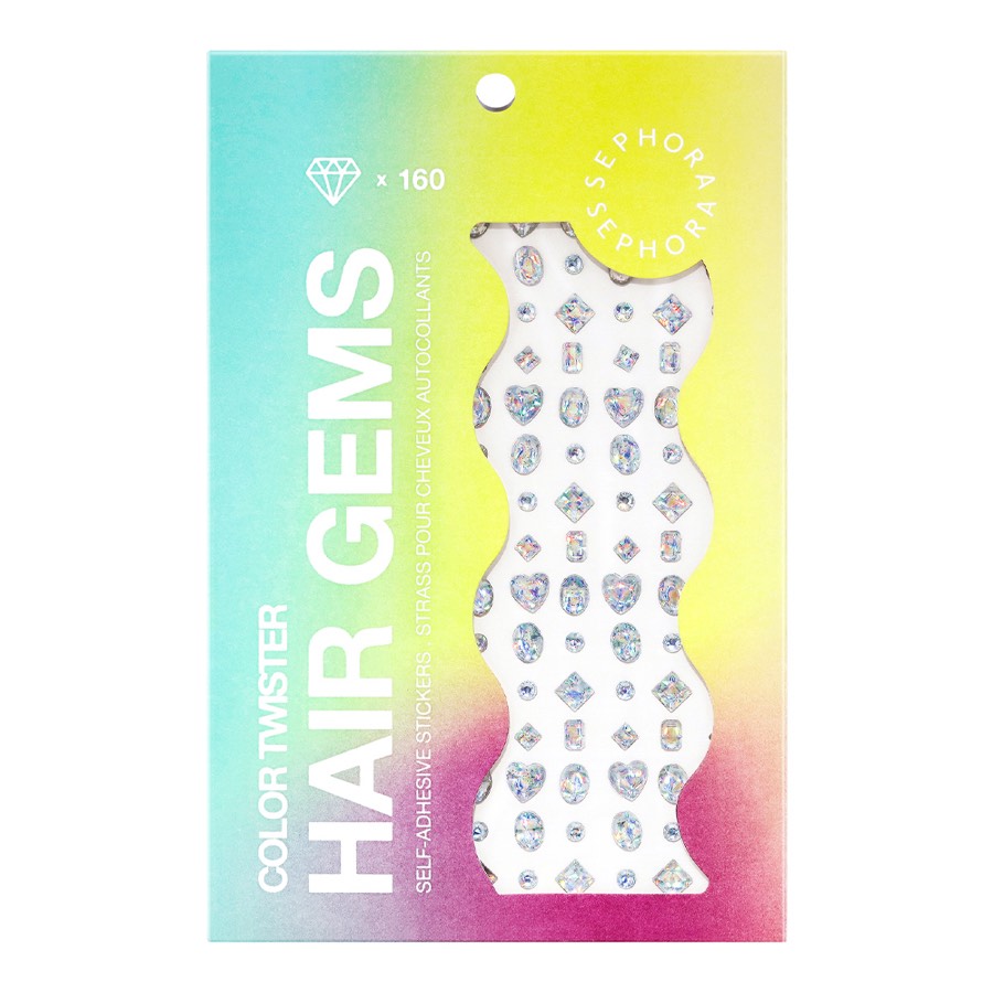 Color Twister Self-adhesive Hair Gems