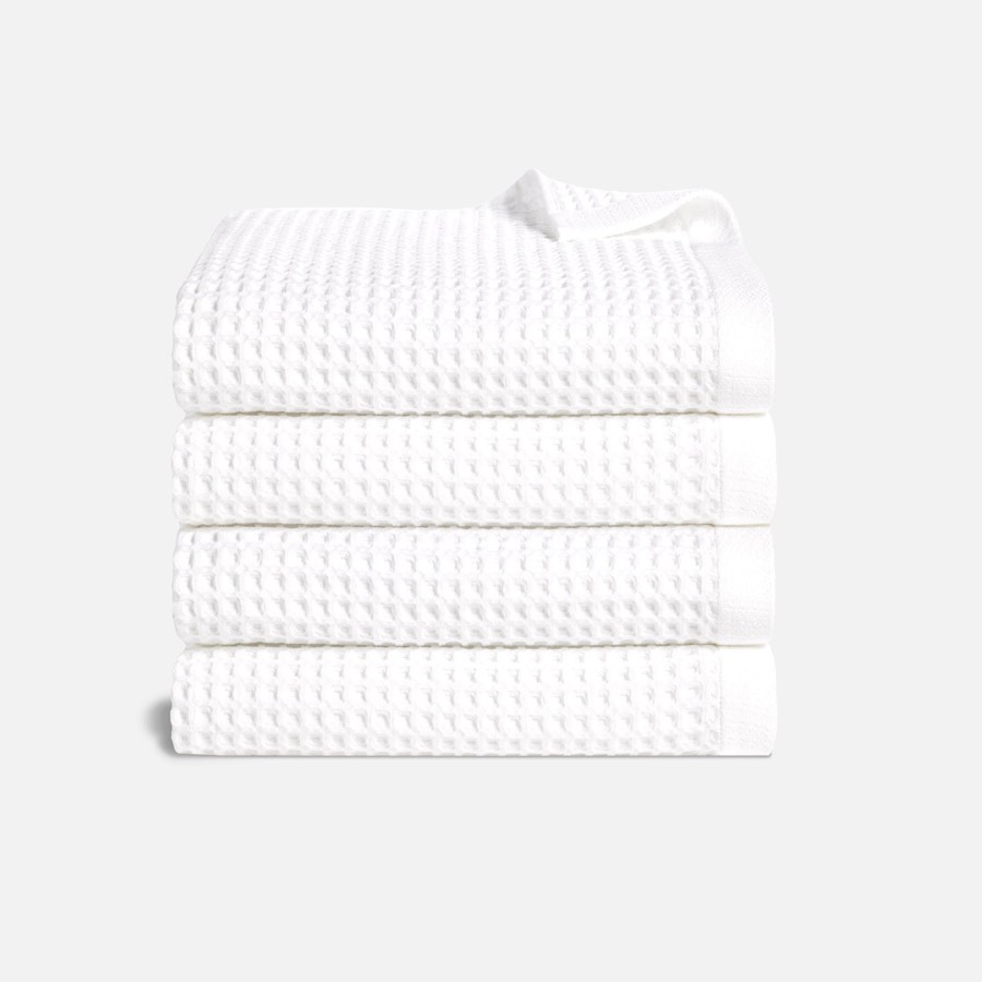 Dreamweave Waffle Set of 4 Bath Towel Bundle
