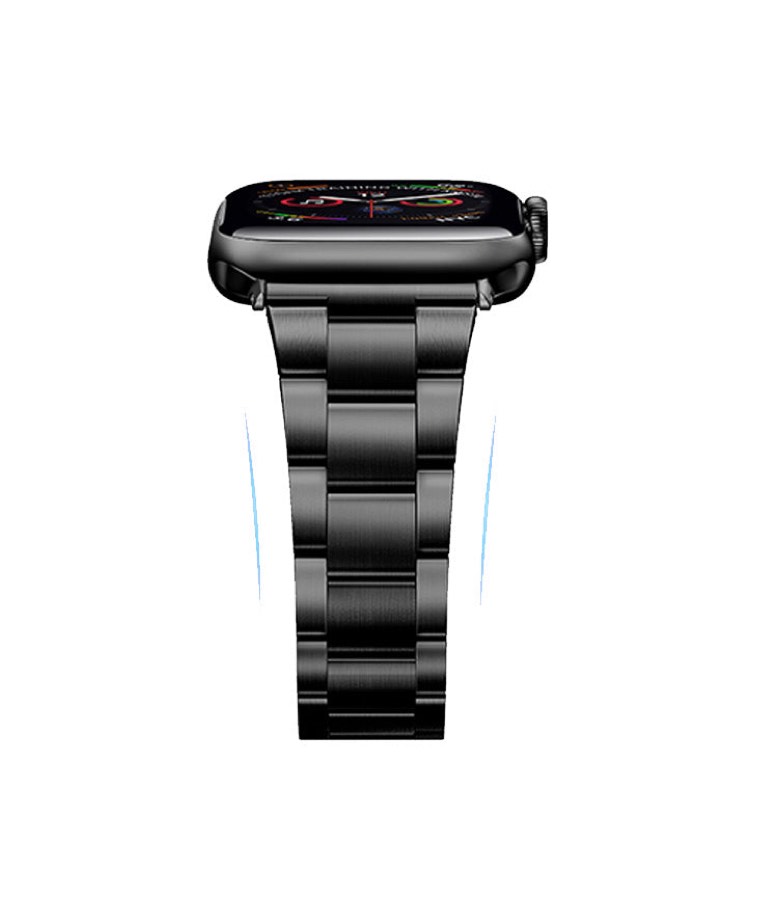 Friendie Sydney Steel Link Band for Apple Watch - Black