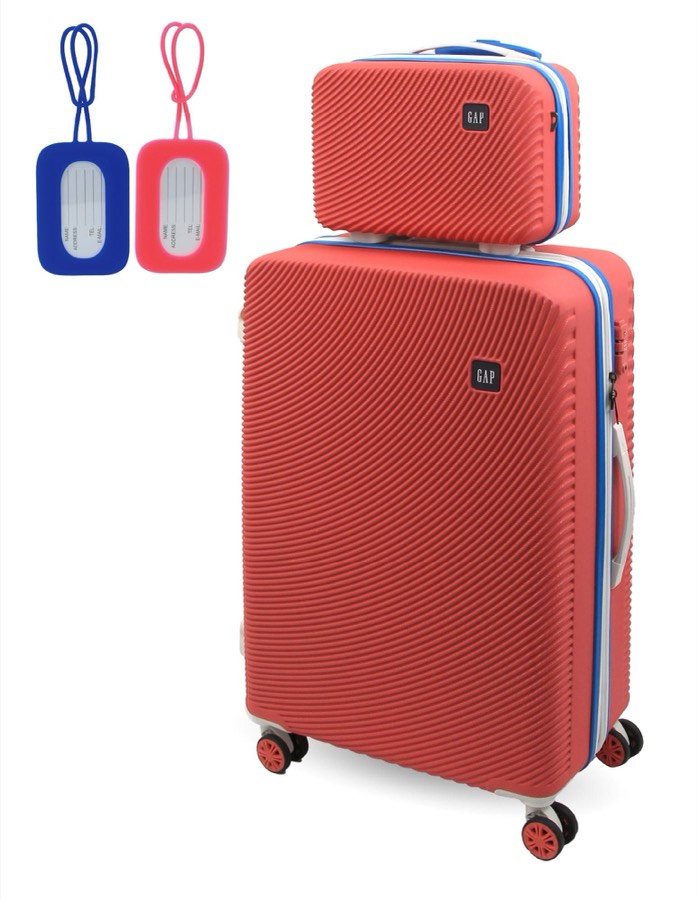 Gap Large Hard-shell Luggage & Mini Beauty Travel Case Set
