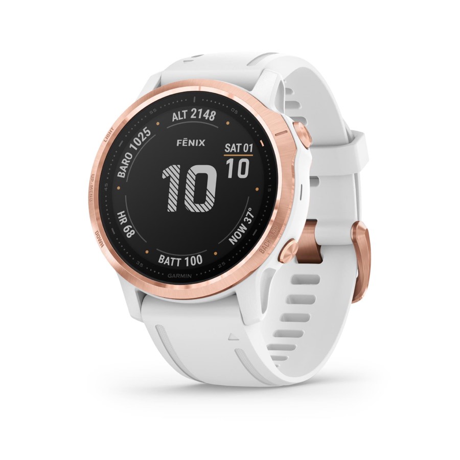 Garmin Fenix 6s Pro Sports Watch Rose Gold White