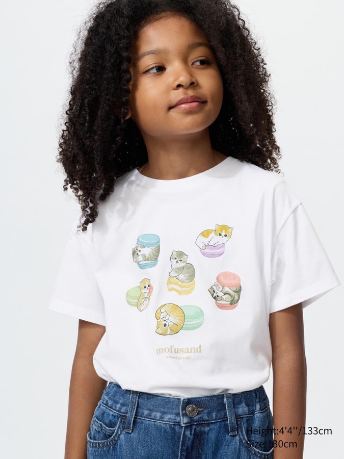 Girls Mofusand Ut Short Sleeve Graphic T-shirt