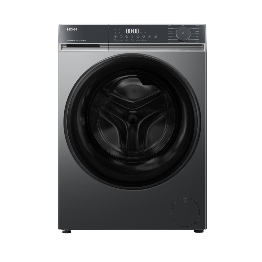 Haier hwf85kb1 300 Series 8.5kg Front Load Washer Dark