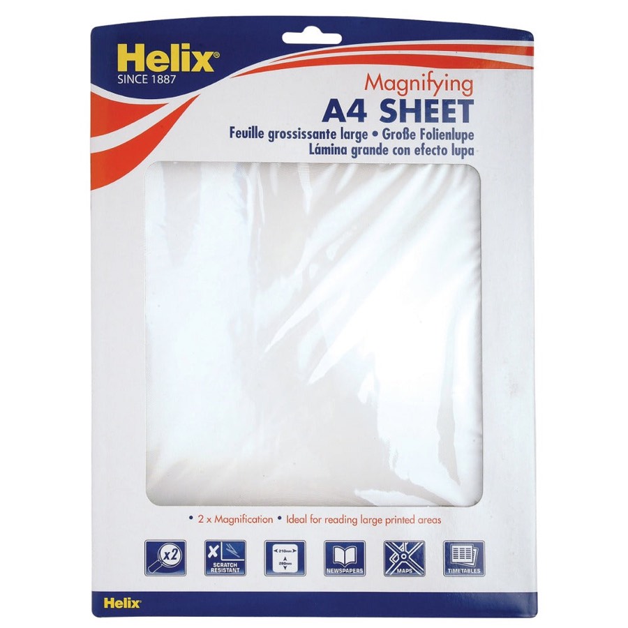 Helix Magnifying Magnifier Sheet A4