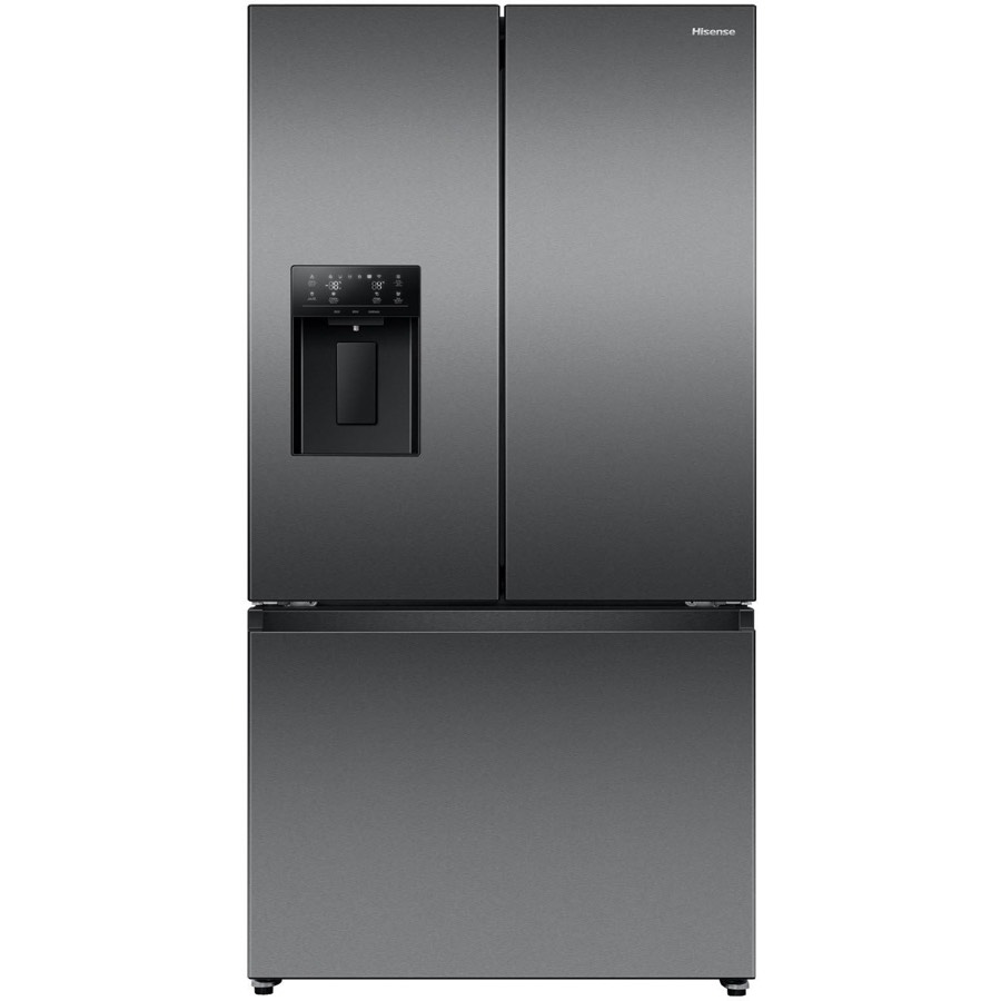 Hisense hrfd634bw 634l Pureflat French Door Fridge Dark Stainless Steel