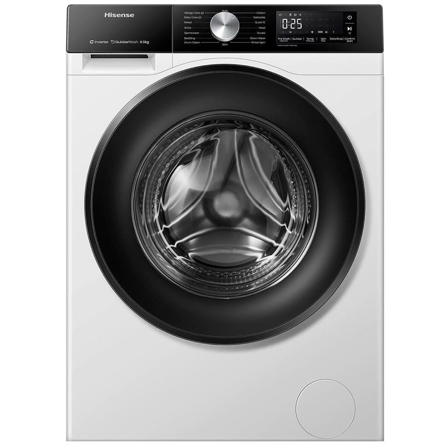 Hisense hwf3s8514x Series 3s 8.5kg Front Load Washing Machine White