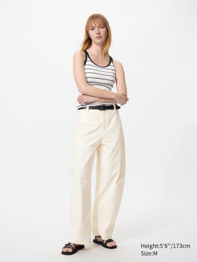 Jersey Barrel Leg Pants Regular Length