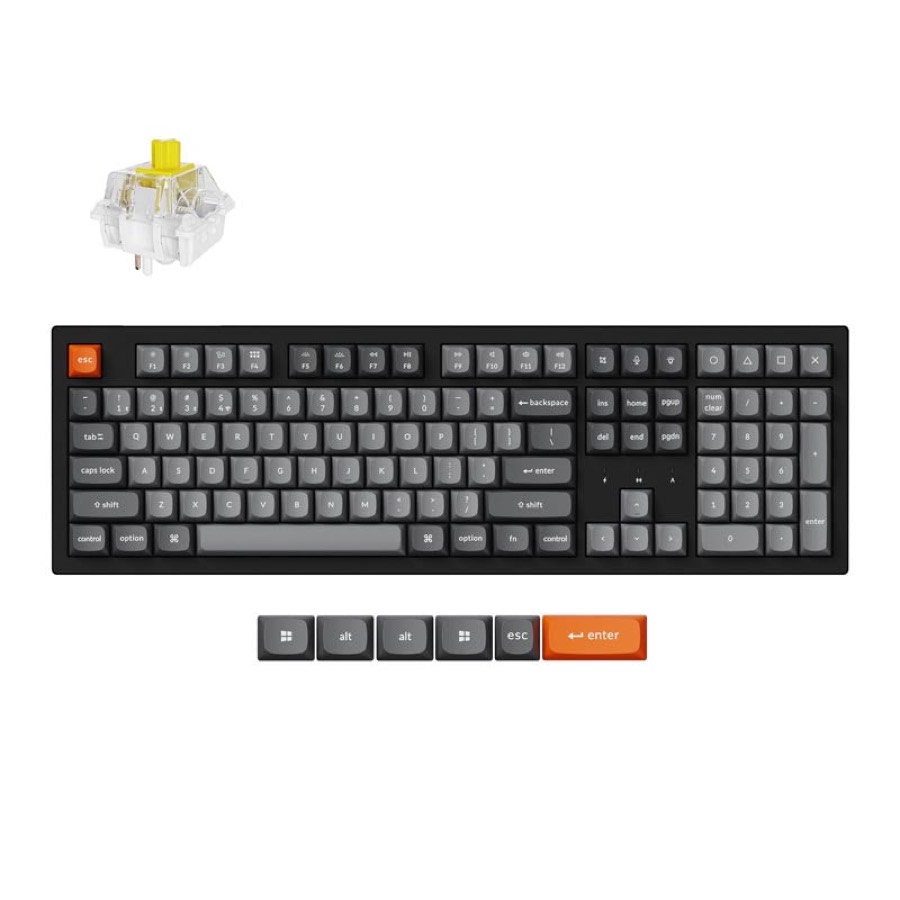 Keychron K10 Max k10m-h4 Wireless Mechanical Keyboard Banana Switch