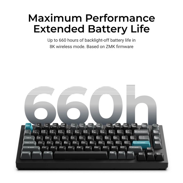 Keychron Q1 Ultra 8k q1u-m3 Wireless Mechanical Keyboard Brown Switch