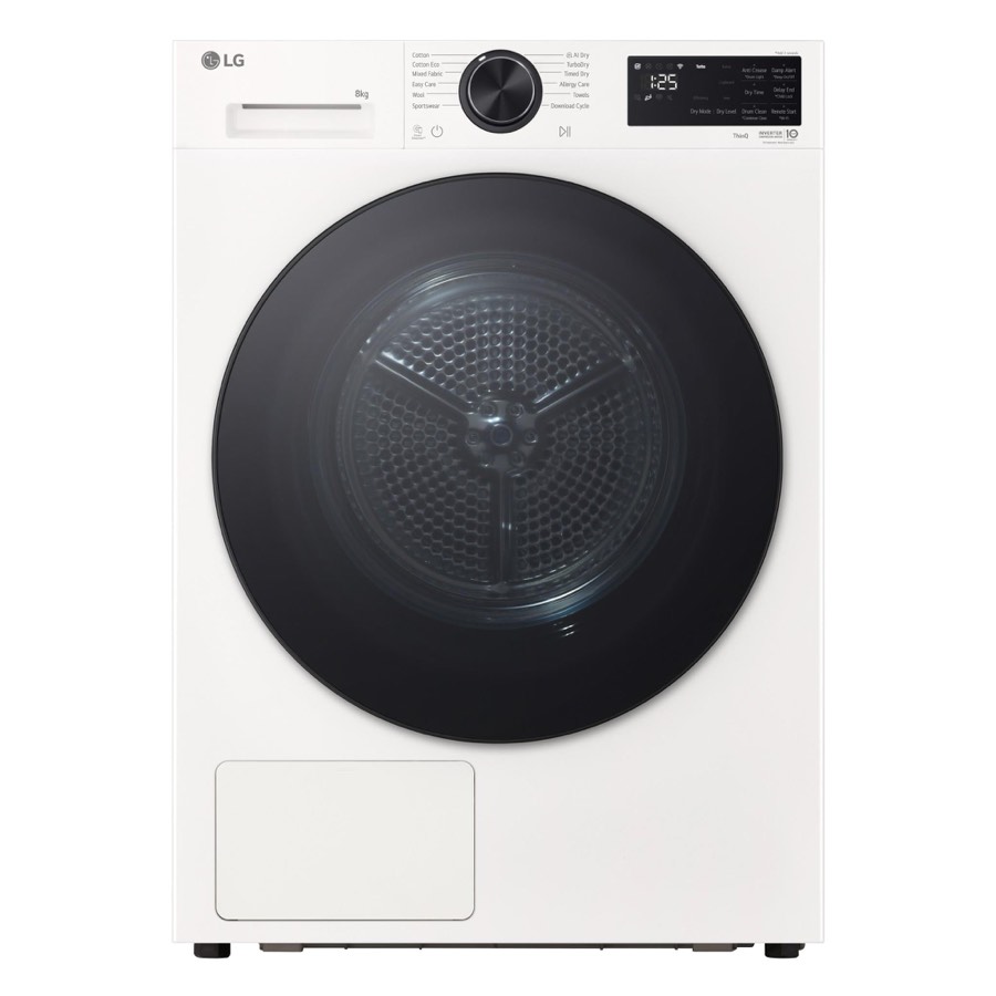 Lg dxh3-08w Series 3 8kg Ai Heat Pump Dryer