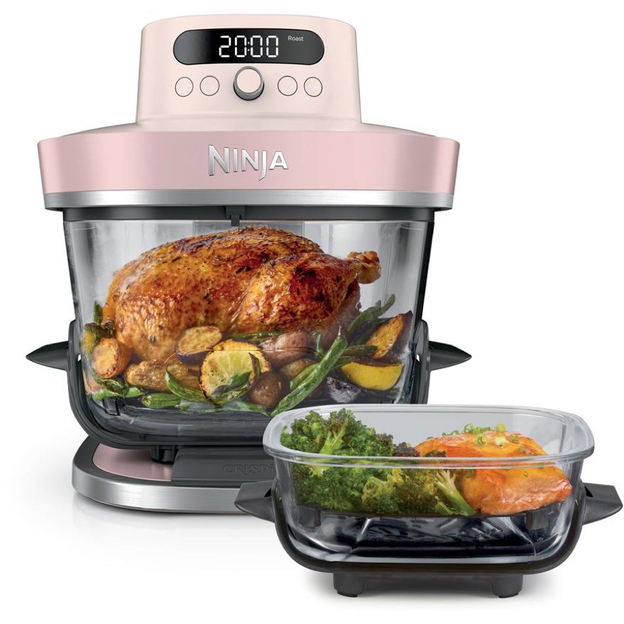 Ninja Crispi Pro 6-in-1 Countertop Glass Air Fryer Rose Quartz