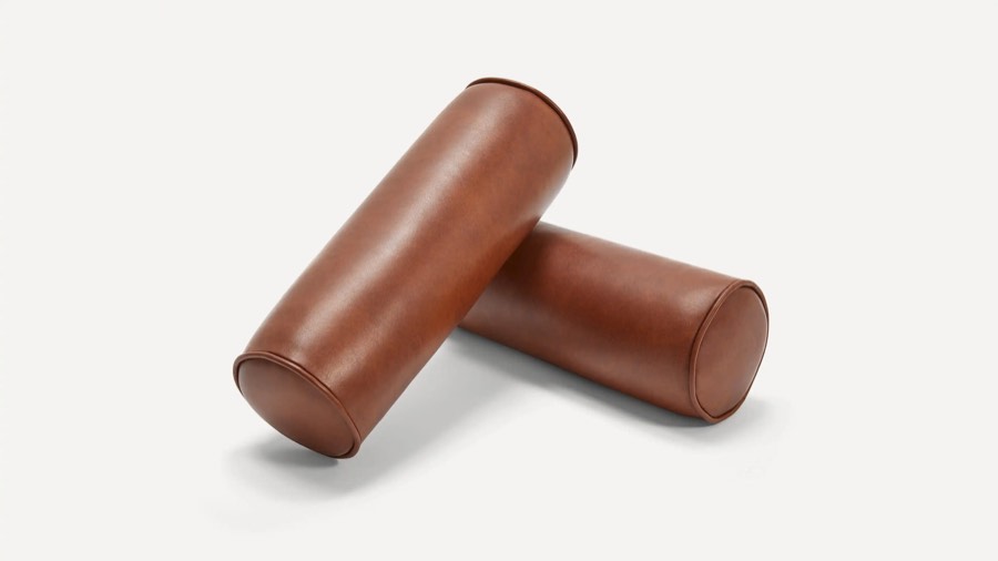 Nomad Leather Bolster Pillow