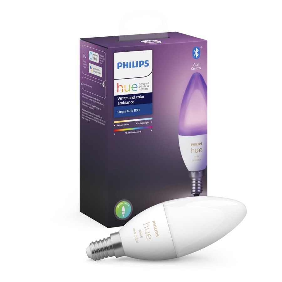 Philips Hue E14 Colour Bluetooth Candle Bulb