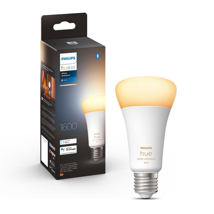 Philips Hue E27 A67 White Ambiance Bluetooth Bulb 100w