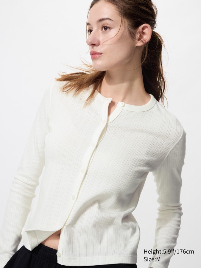 Pointelle Cardigan