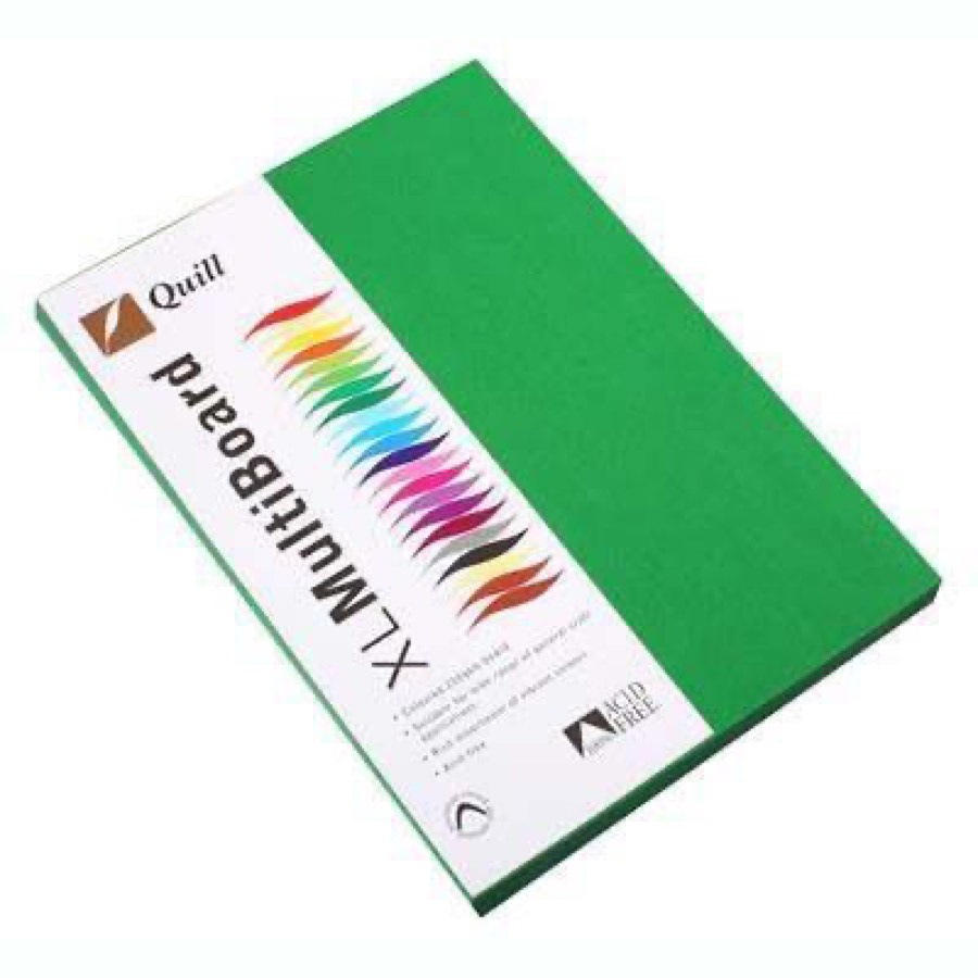 Quill Xl Multiboard Paper 210gsm A4 Pack 50 Emerald