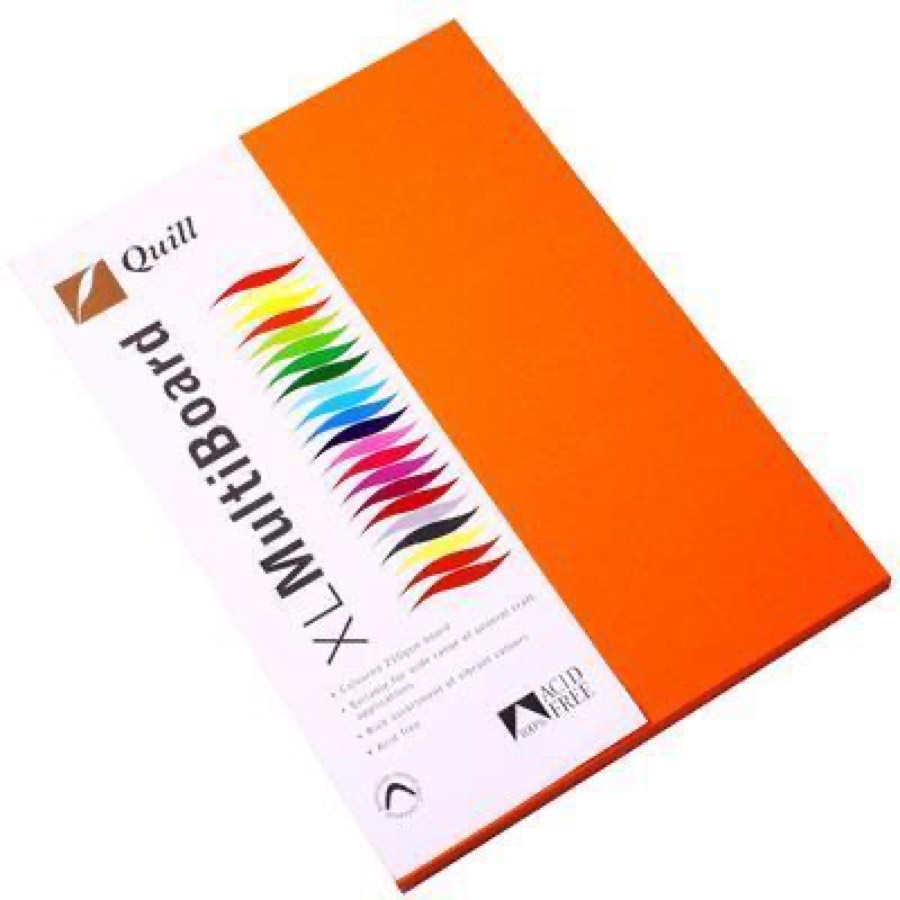 Quill Xl Multiboard Paper 210gsm A4 Pack 50 Orange
