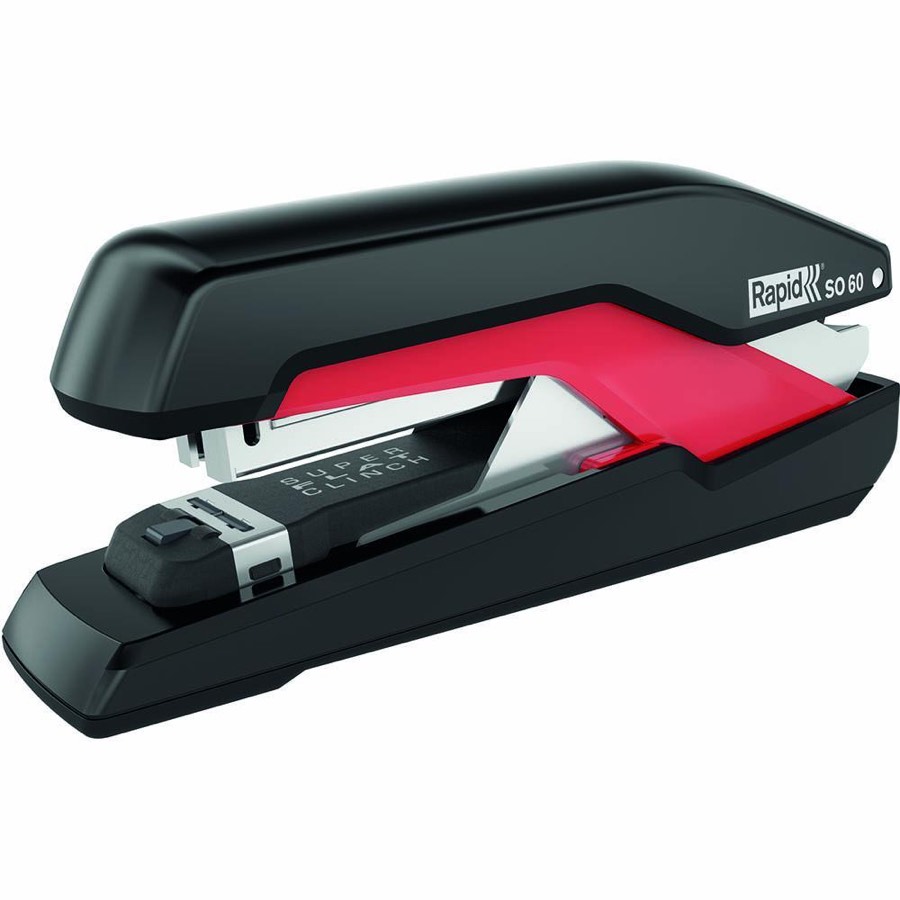 Rapid SO60 Omnipress Stapler Full Strip 60 Sheet Black Red
