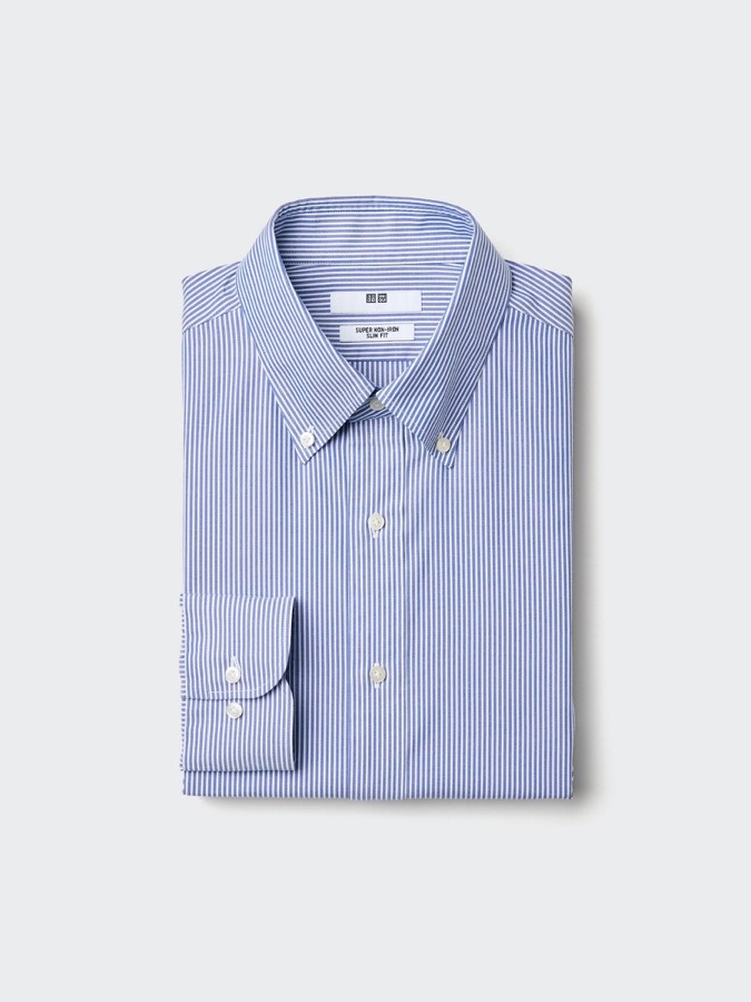 Super Non Iron Slim Fit Shirt Long Sleeve Button-down