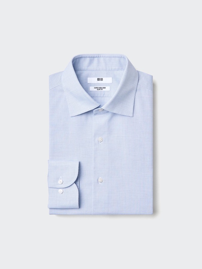 Super Non Iron Slim Fit Shirt Long Sleeve Spread