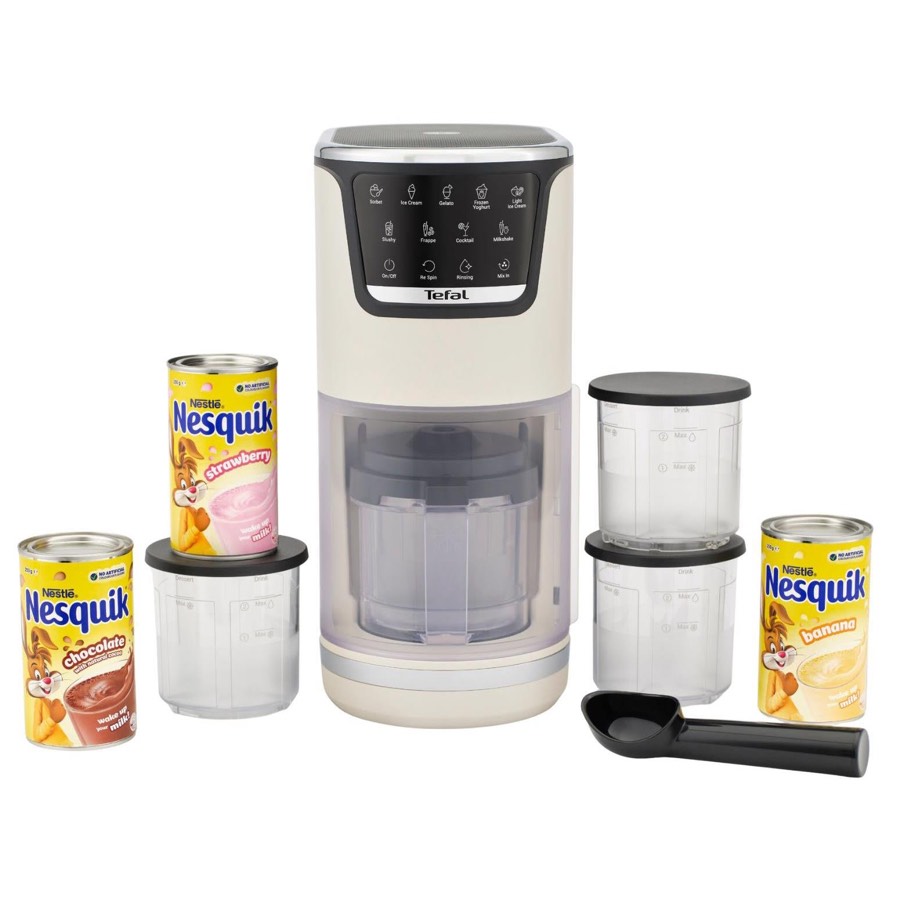 Tefal Dolci Ice Cream Maker & Nesquik Bundle Rise
