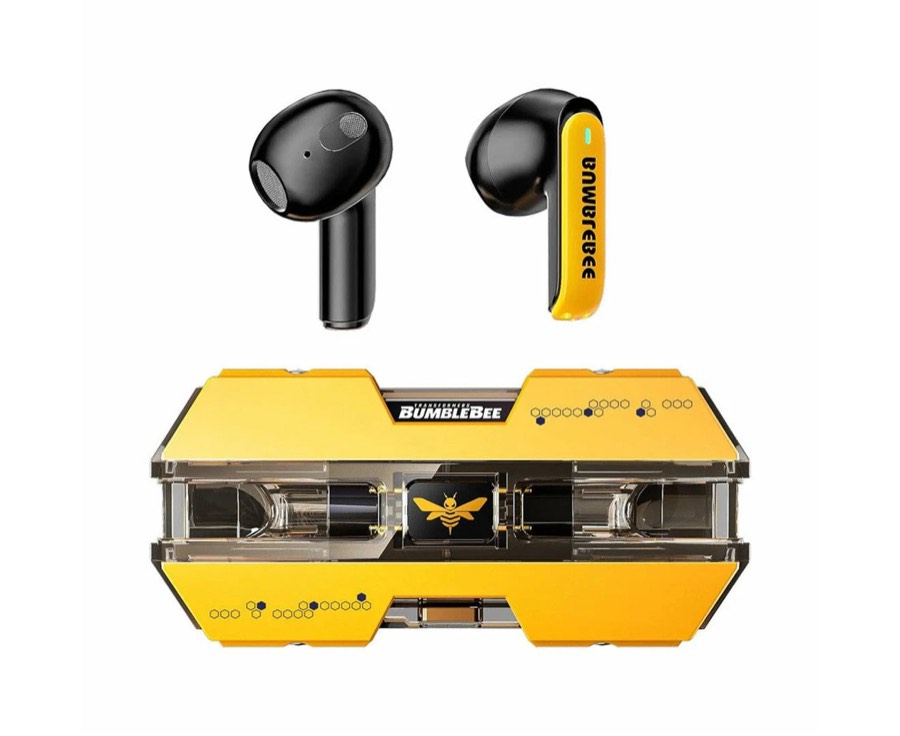 Transformers tf-t01 True Wireless Bluetooth Earbuds Bumblebee Yellow