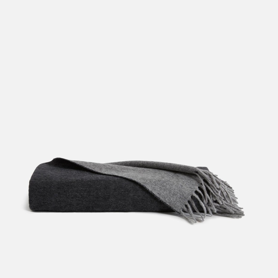 Two-toned Lambswool Throw Blanket