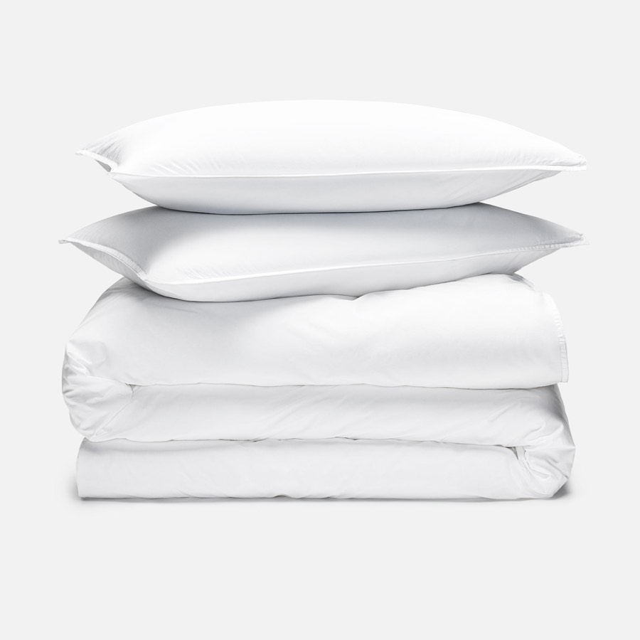 Washed Classic Percale Duvet Set