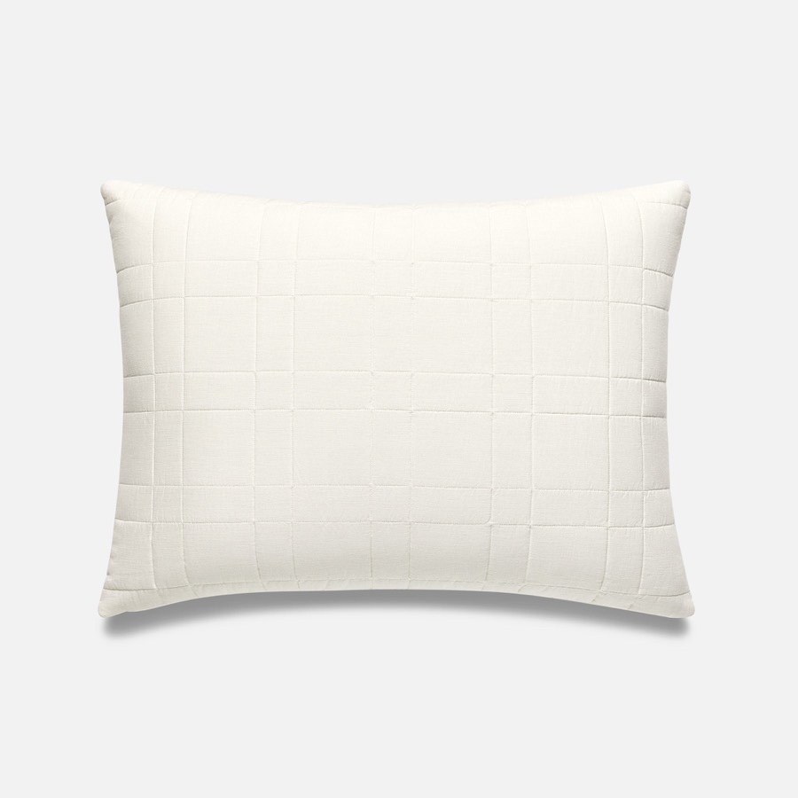 Washed European Linen Quilted Sham Set - Last Call