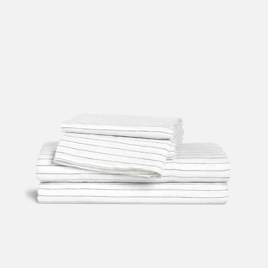 Washed European Linen Core Sheet Set - Last Call