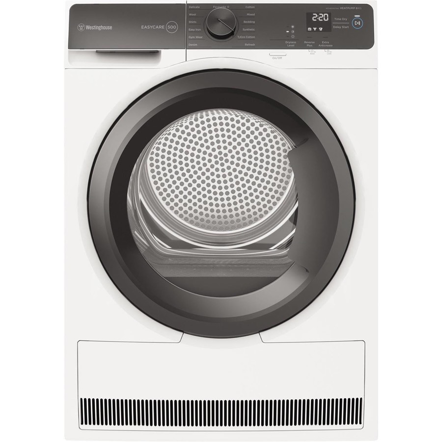 Westinghouse wdh804n7wa 8kg Easycare 500 Series Heat Pump Dryer